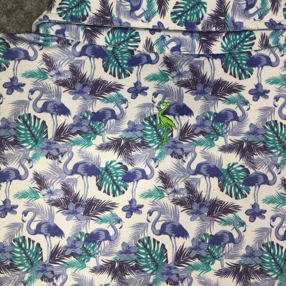 TailorByrd Golf Polo Shirt Men's Medium Geometric Performance Abstract Preppy - Picture 8 of 8